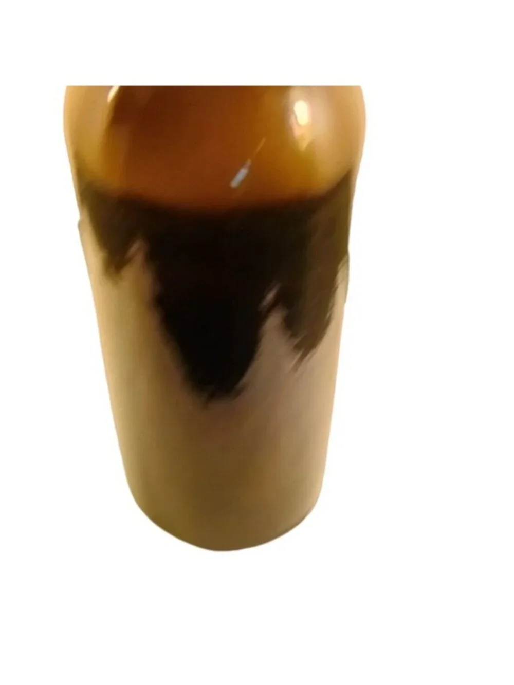Antique Primitive Brown Glass Spirit Bottle Vintage Liquor Western Colorado